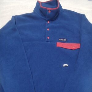 Vintage Patagonia Synchilla Snap-T Pullover - Men’s Medium - Blue/Red